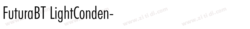 FuturaBT LightConden字体转换